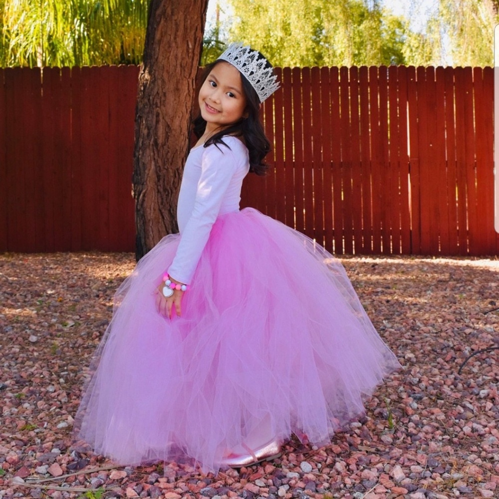 Long Pink Child Tutu